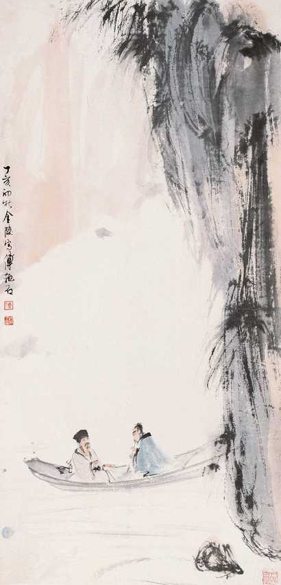 傅抱石 人物 立轴